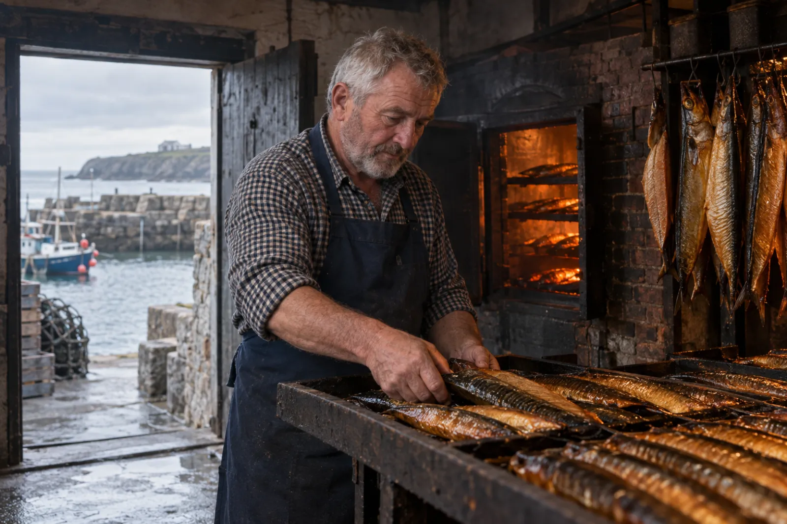 Paddy in the smokehouse
