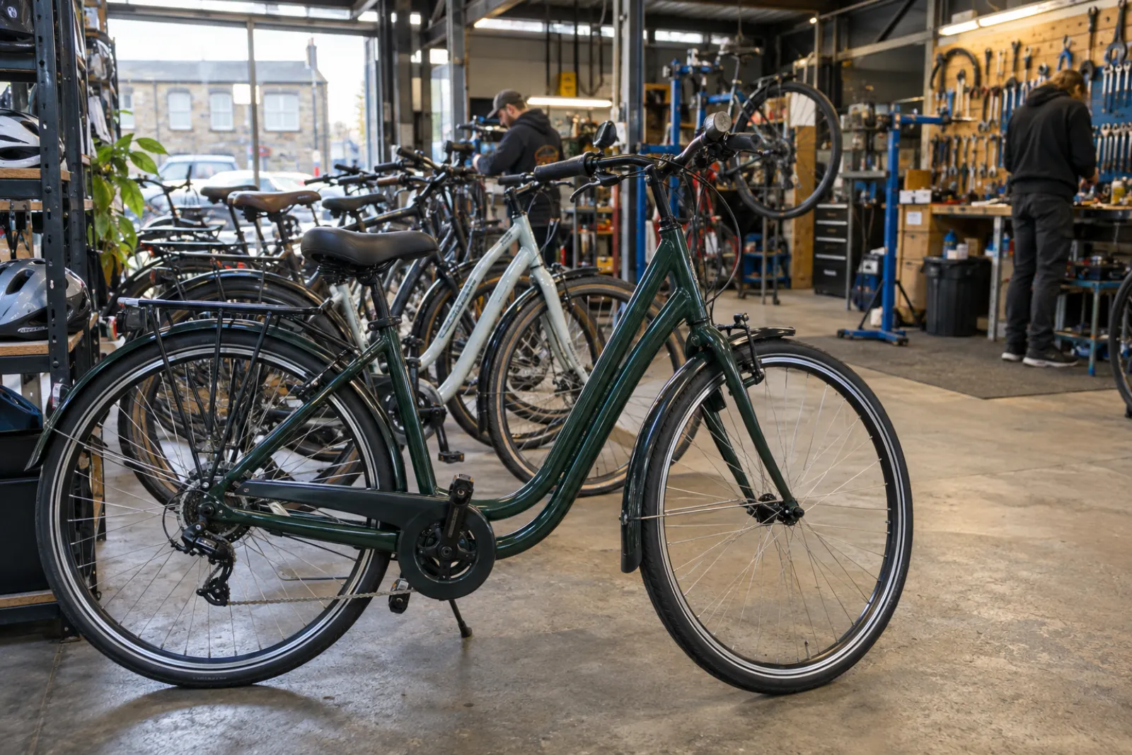 commuter bike, side on
