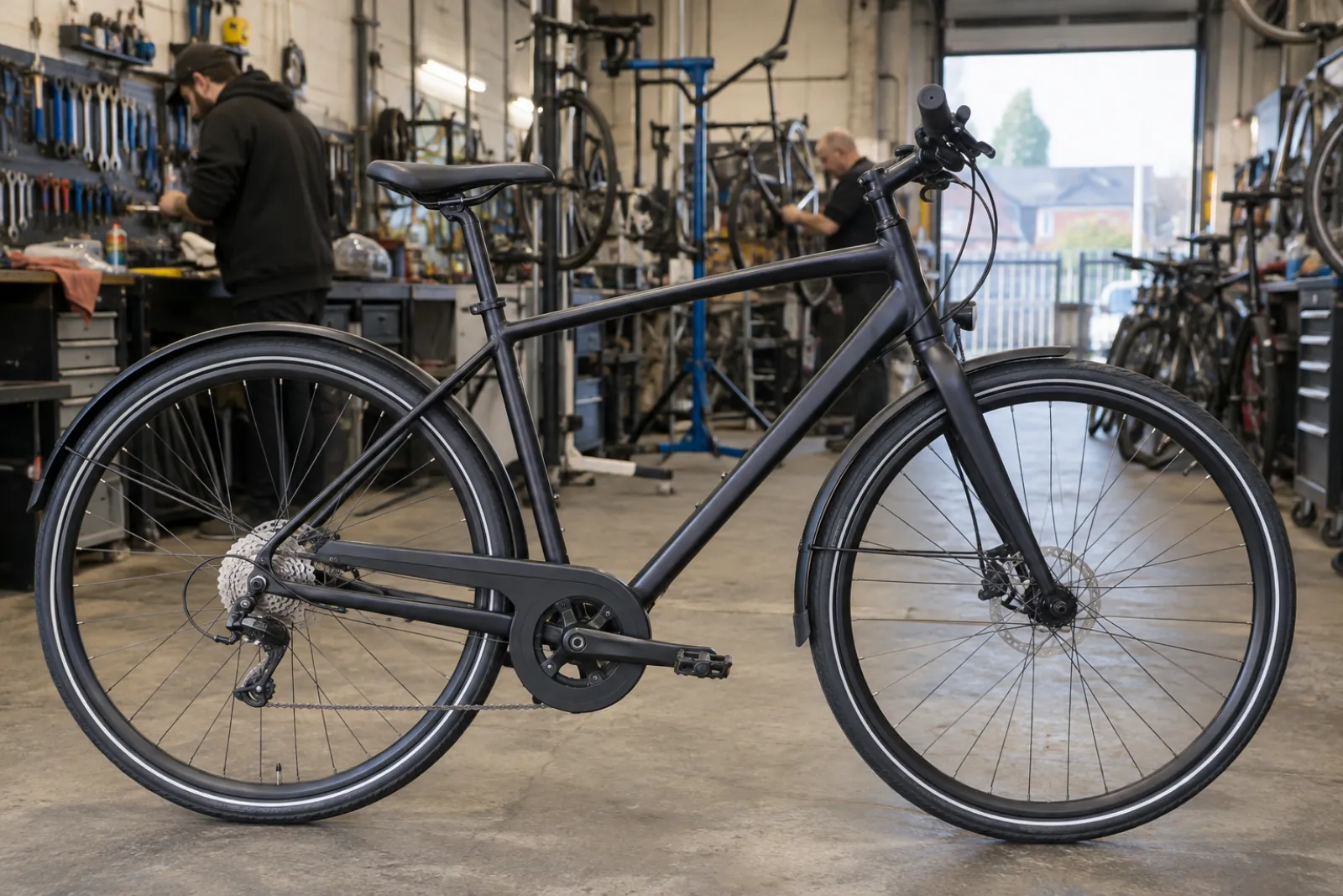 commuter bike, side on
