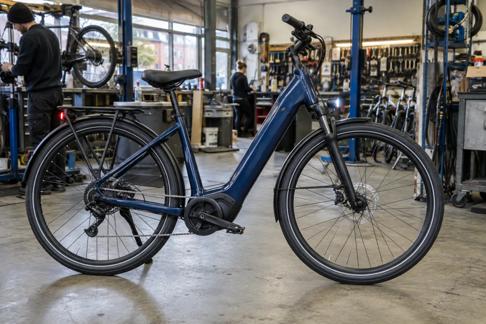 commuter bike, side on