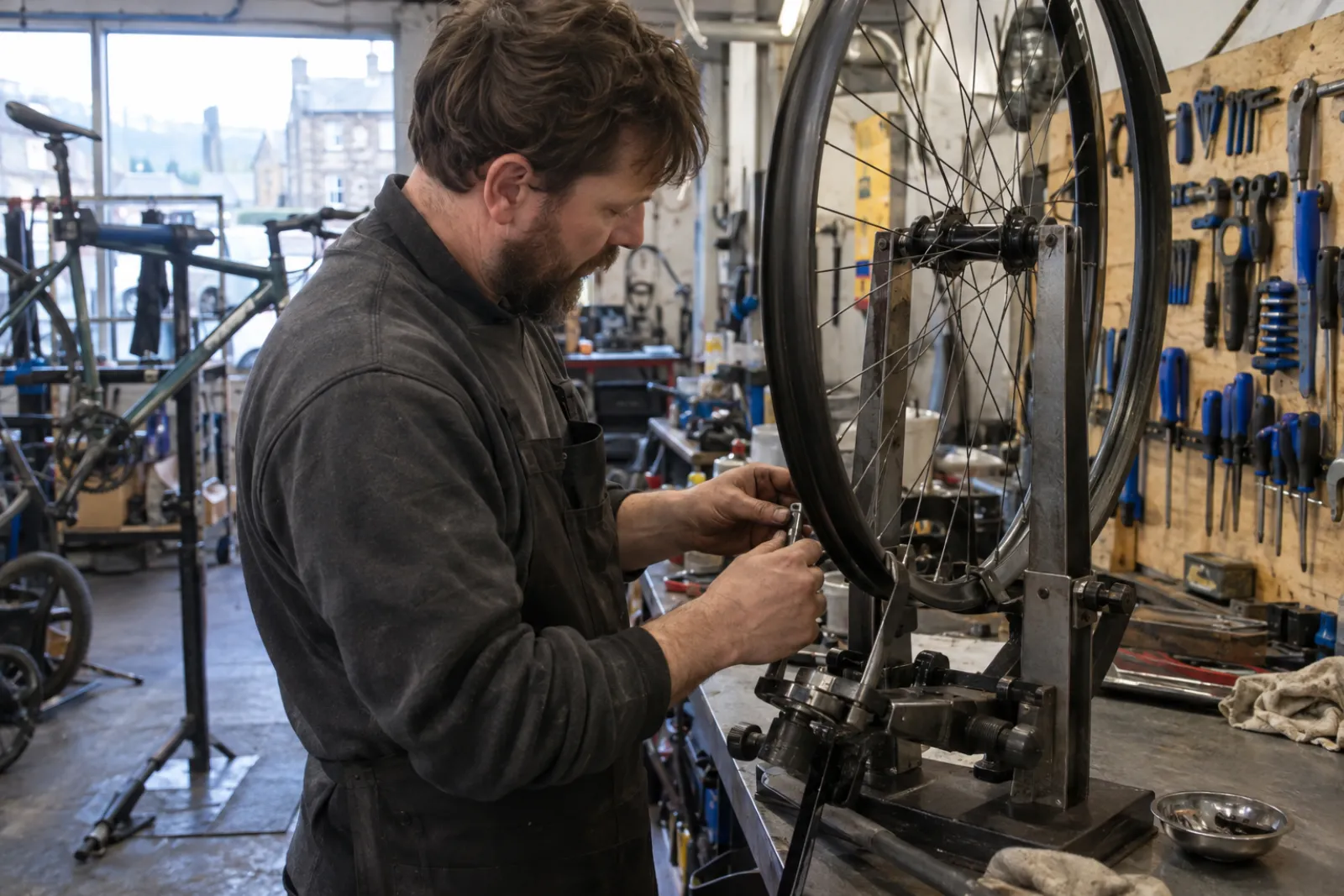 A bike fitted around its rider